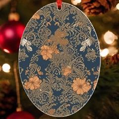Seamless Pattern Patterns Leaves Vintage Uv Print Acrylic Ornament Oval