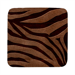 White Tiger Skin Square Wood Guitar Pick Holder Case And Picks Set