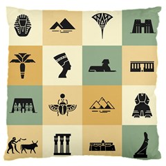 Egyptian Flat Style Icons 16  Baby Flannel Cushion Case (two Sides)