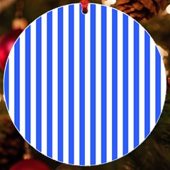 Blue Stripes, Sticker, Stickers Uv Print Acrylic Ornament Round
