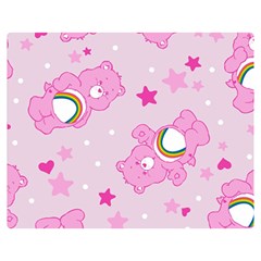 Cheer Bear Pink, Care, Care Bears, Cartoon Two Sides Premium Plush Fleece Blanket (teen Size)