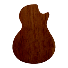 Plain Black Black Guitar Shape Wood Guitar Pick Holder Case And Picks Set