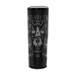Personalized Halloween Cute Witch Name Any Text Stainless Steel Travel Tumbler 20oz Stainless Steel Travel Tumbler (Black) Front