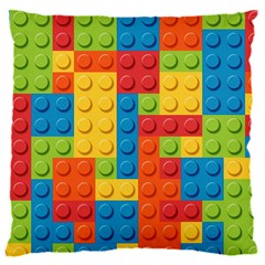 Lego Bricks, Colorful Dots Background 16  Baby Flannel Cushion Case (two Sides)