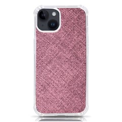 Pink Fabric Texture, Knitted Pink Texture, Iphone 14 Tpu Uv Print Case