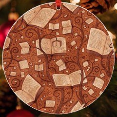 Retro Education Texture, Creative Education Background Uv Print Acrylic Ornament Round