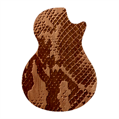 Snake Skin, Reptile Skin, Snake Skin Textures, Brown Snake Guitar Shape Wood Guitar Pick Holder Case And Picks Set