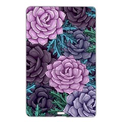 Purple Rose Retro Floral Flower Name Card Style Usb Flash Drive