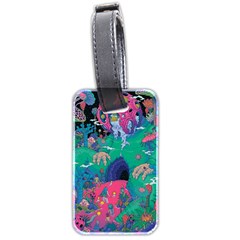 Planet Psychedelic Art Psicodelia Luggage Tag (two Sides)