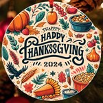 Personalized Thanksgiving Year Round Ornament UV Print Acrylic Ornament Round Front