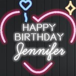 Personalized Happy Birthday Name Neon Signs and Lights Neon Signs and Lights Front