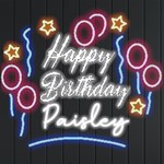Personalized Happy Birthday Name Neon Signs and Lights Neon Signs and Lights Front