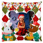 Personalized Photo Christmas Large Cushion Case  Large Cushion Case (Two Sides) Front