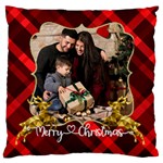 Personalized Photo Christmas Large Cushion Case  Large Cushion Case (Two Sides) Back