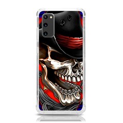 Confederate Flag Usa America United States Csa Civil War Rebel Dixie Military Poster Skull Samsung Galaxy S20 6 2 Inch Tpu Uv Case