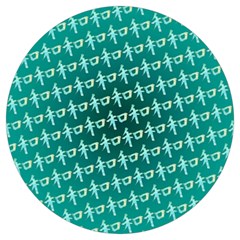 Peaceful Japanese Kanji Design Round Trivet