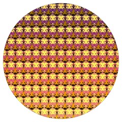 Gradient Lion Head Pattern Round Trivet