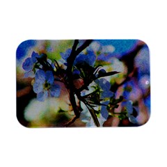 Springtime Pear Tree Blossoms Open Lid Metal Box (silver)  