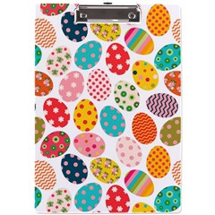 Easter Eggs Pattern, Easter A4 Acrylic Clipboard