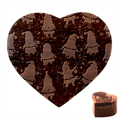 Santa Claus & Glitter, Adoxali, Christmas, Claus, December Heart Wood Jewelry Box