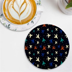 Blue Sky Airplanes Planes Uv Print Round Tile Coaster
