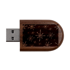The Most Beautiful Stars Wood Oval Usb Flash Drive
