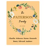 Personalized Family Blanket Two Sides Premium Plush Fleece Blanket (Baby Size) 40, x30,  Blanket Front