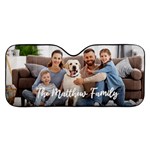 Personalized Name Any Text Photo Car Windshield Sunshade Car Windshield Sunshade Front