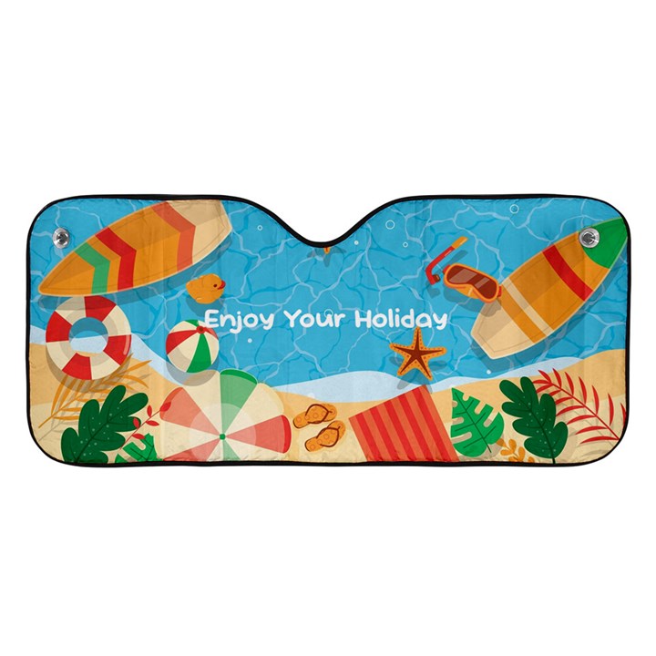 Personalized Any Text Name Holiday Car Windshield Sunshade Car Windshield Sunshade