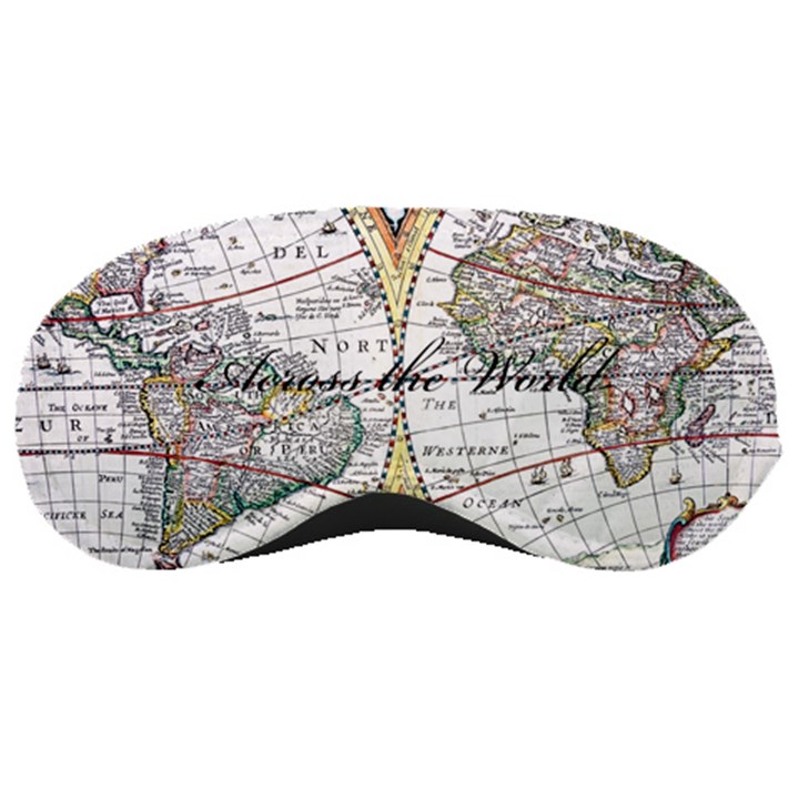 Personalized Name Any Text Map Sleep Mask Sleep Mask