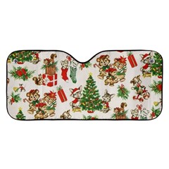Christmas Texture, Pattern, Red, Tree, Craciun, Green, Christmas Car Windshield Sunshade