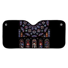 Chartres Cathedral Notre Dame De Paris Stained Glass Car Windshield Sunshade