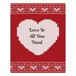 Personalized Photo Knitted Style Valentine s Day Two Sides Premium Plush Fleece Blanket Two Sides Premium Plush Fleece Blanket (Large) 80, x60,  Blanket Back
