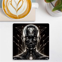Robotics Robot Technology Future Uv Print Square Tile Coaster 
