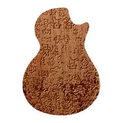 Grateful Dead Dancing Bears Pattern Guitar Shape Wood Guitar Pick Holder Case And Picks Set