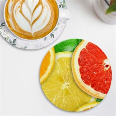 Fruit, Lemon Uv Print Round Tile Coaster