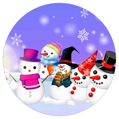 Let s Have Fun With Snowmen Round Trivet