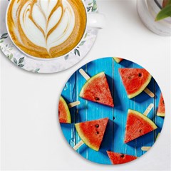 Watermelons, Fruits Uv Print Round Tile Coaster