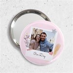 Personalized Photo Any Text Polaroid Style Handbag Mirror 2.25  Handbag Mirror Front