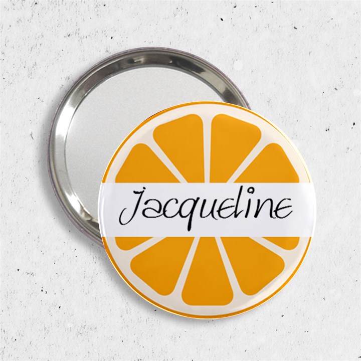 Personalized Name Any Text Fruit Handbag Mirror 2.25  Handbag Mirror