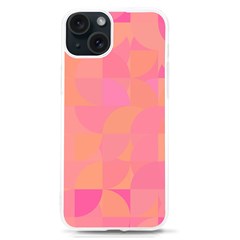Geometric Pink Ocean  Iphone 15 Tpu Uv Print Case