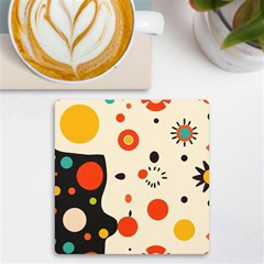 Geometric Design Uv Print Square Tile Coaster 