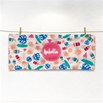 Personalized Tropical Summer Name Any Text Hand Towel Hand Towel Front