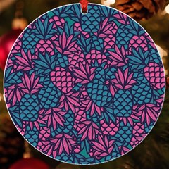 Summer Pineapples Uv Print Acrylic Ornament Round