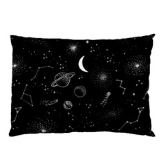 Cosmic Black Space Star Pillow Case (two Sides)