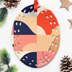 Minimalist Pattern With Simple Lines And Shapes, Creating A Clean And Modern Aesthe Ornament (oval Filigree)