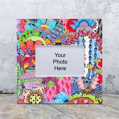 Cabbage Flower Abstract White Box Photo Frame 4  X 6 
