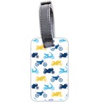 Motorcycle Pattern Luggage Tag (two sides) Back