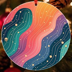 Art Abstract Pattern Uv Print Acrylic Ornament Round