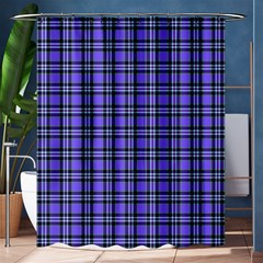 Blue Tartan Plaid 1 Shower Curtain 60  X 72  (medium) 